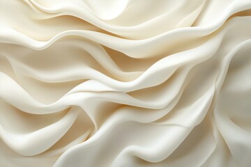 Fototapeta premium Abstract Creamy White Fabric with Gentle Waves and a Subtle Texture