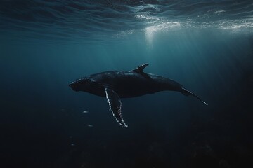 Naklejka premium shark and diver