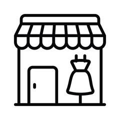 Icon for a clothing or garments store, ready to use vector