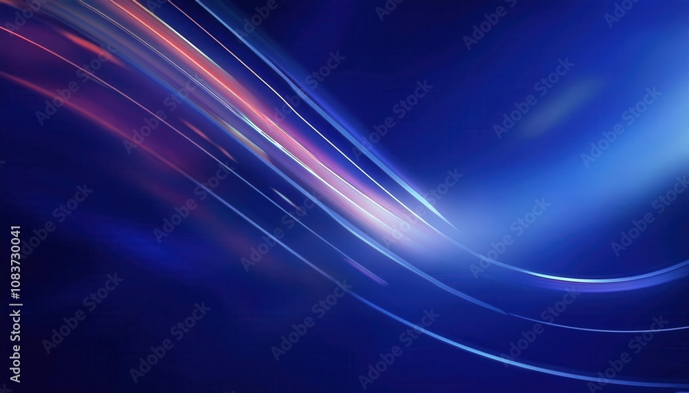 Poster dynamic blue tech background. vibrant digital abstract design featuring sleek neon lines and gradien