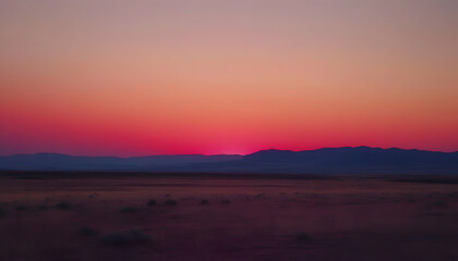 Obraz premium Stunning red sunset sky with vivid colors fading into the horizon