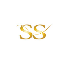 SS Letter Initial Logo Design Template Vector Illustration