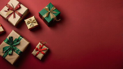 Fototapeta premium christmas gift boxes
