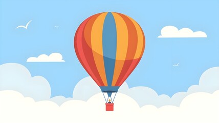 Fototapeta premium Hot air balloon in sky