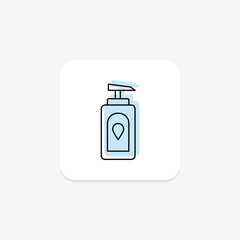 Fototapeta premium Lotion color shadow thinline icon , vector, pixel perfect, illustrator file