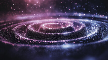 Obraz premium Futuristic Abstract Background : Abstract swirling energy creates luminous particles in motion