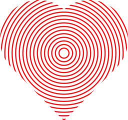 Obraz premium Heart Symbol Icon Illustration Set