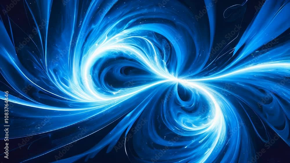 Poster blue abstract futuristic technology, cloud and data background animation