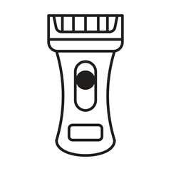 Electric shaver icon vector on white background