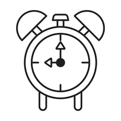clock icon vector on white background