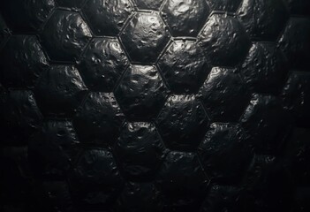 Abstract black texture background hexagon