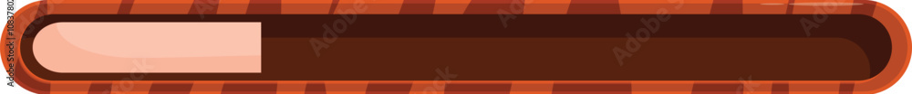 Poster horizontal loading bar indicating progress, ideal for user interfaces and applications