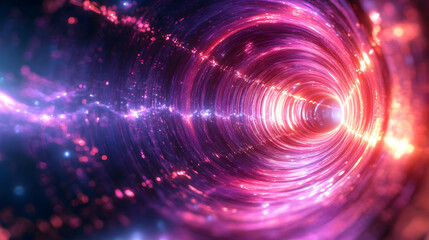 Fototapeta premium Abstract Vortex Background: Pink, Purple, and Blue Energy