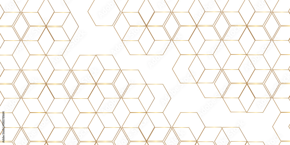 Poster abstract golden linear graphic ornament. arabian stylish seamless pattern on white background. creat