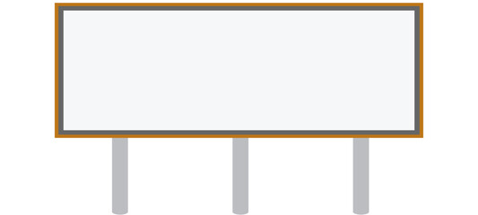 Obraz premium Blank billboard mockup. Roadside billboard types realistic vector illustration.