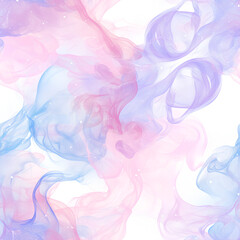Obraz premium High resolution illustrations of floating pastel smoke, fluid movement in pink, blue, and purple, abstract and airy composition, soft focus, seamless design