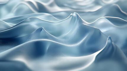 Obraz premium Abstract 3D Blue Wave Background Illustration