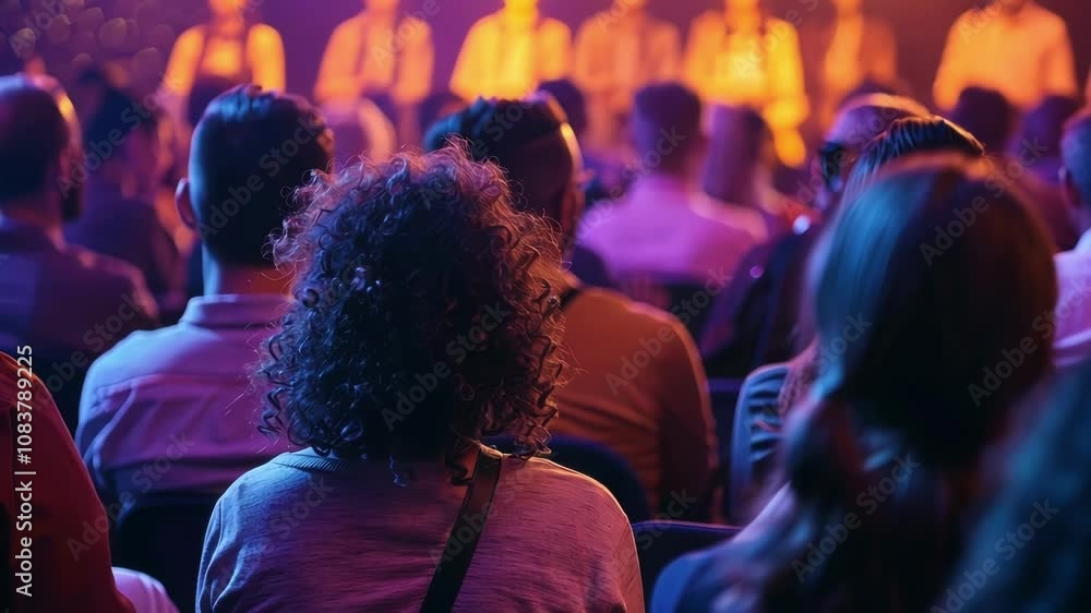 Poster the audience fades into the background allowing for a focused and intimate connection between the pe