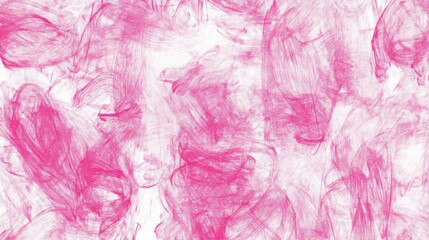 Obraz premium Pink and red Scribble chaotic drawing. Hand painted scrawl colourful background texture. Grunge kids freehand paint overlay