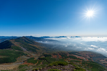 Fototapeta premium 初秋の美瑛岳
