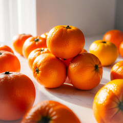 oranges and tangerines