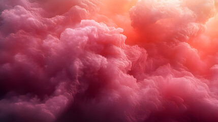 Fototapeta premium Abstract 3D Pink Cloud Background Image