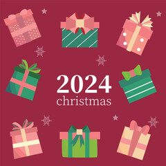  christmas gift collection and element