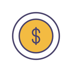 Obraz premium Currency icons set vector illustration