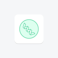 Protein duotone line icon , vector, pixel perfect, illustrator file