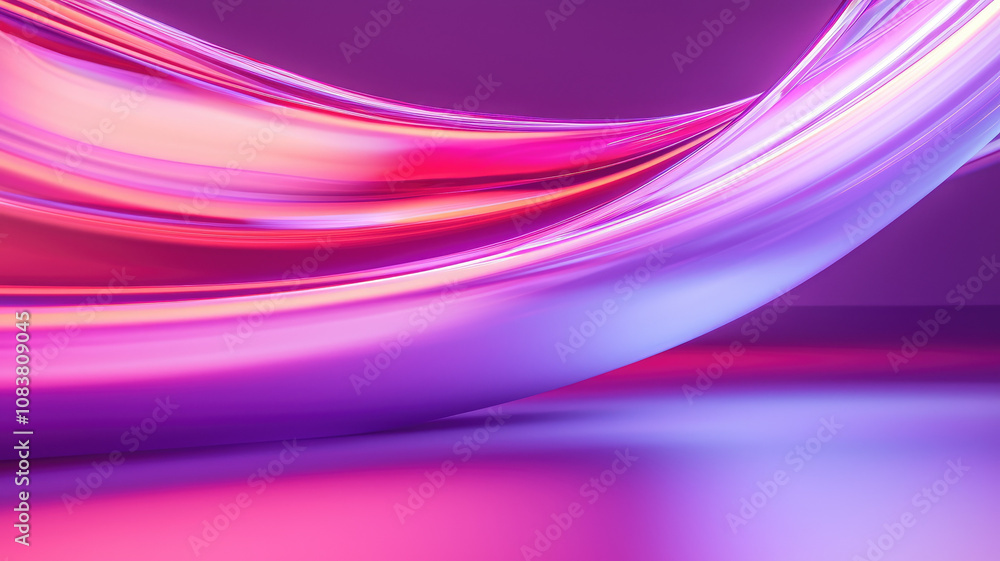 Poster vibrant light trails in various colors create dynamic and soft focus effect, enhancing visual appeal