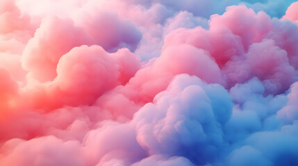 Fototapeta premium Pink and Blue Cloud Abstract Background Illustration