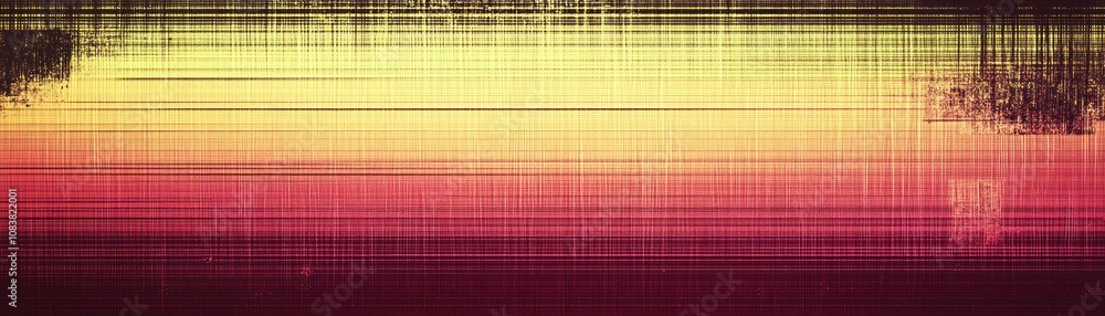 Aufkleber abstract gradient design with horizontal lines in warm colors.