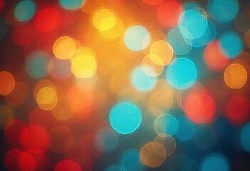 Fototapeta premium Colorful abstract bokeh background with blurred circular shapes and lights