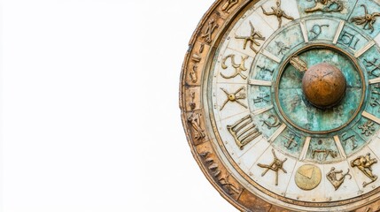 Obraz premium Ancient Astronomical Clock Face