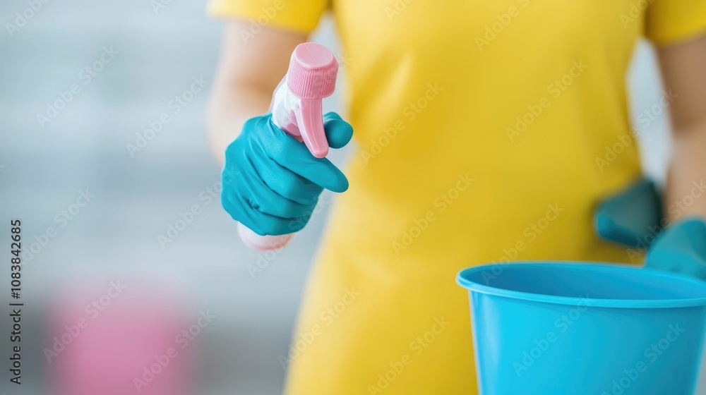 Poster close up of a person s hands checking off tasks on a daily household chore and to do list representi