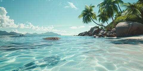 The Ultimate Getaway Unveiling a Hidden Crystal Clear Beach, Nature's Gem A Secluded Beach with Stunning Clear Waters