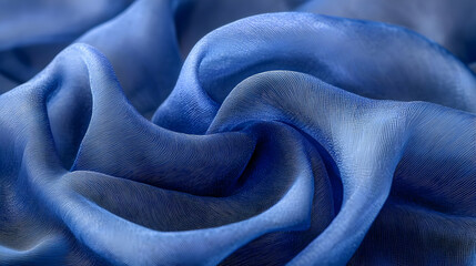 Blue Fabric Texture Abstract Background Illustration