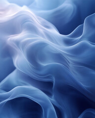 Obraz premium Abstract Blue Smoke Swirls: A mesmerizing abstract image of blue smoke swirling and twisting, creating a captivating and ethereal visual. Perfect for design projects, wallpapers.