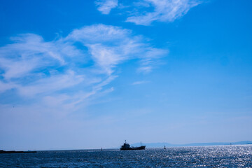 Obraz premium 夏の空と海 