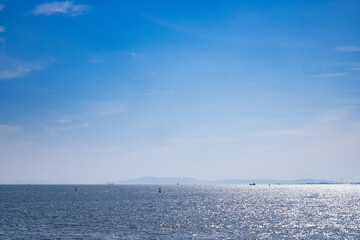 夏の空と海
