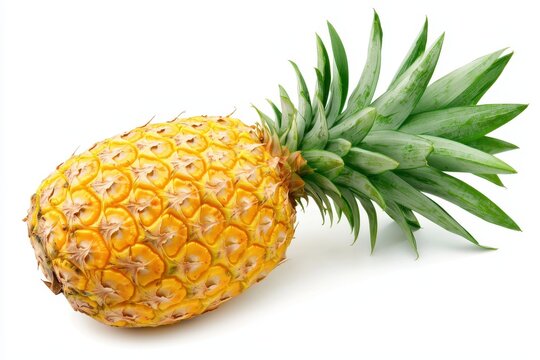 Ananas Ganz Frucht Nahaufnahme Tropische Frucht Lebensmittel Fotografie Exotik Gesundheit Studioaufnahme Sommer Frische Vitamin C Detailaufnahme Obst Natur &Auml;sthetik Minimalis