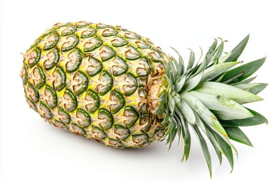 Ananas Ganz Frucht Nahaufnahme Tropische Frucht Lebensmittel Fotografie Exotik Gesundheit Studioaufnahme Sommer Frische Vitamin C Detailaufnahme Obst Natur &Auml;sthetik Minimalis