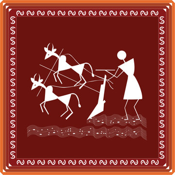 Indian Tribal Art Warli Painting	
