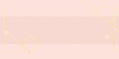 Elegant social media trendy chic gold pink blush banner templates with geometric shapes and modern typography, geometric shapes, pink