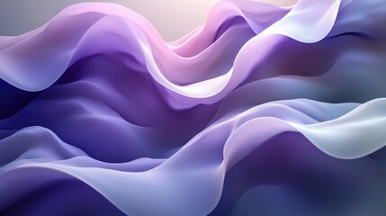 Obraz premium Abstract Purple and Blue Waves