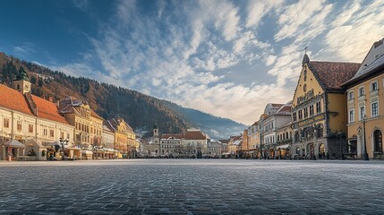Fototapeta premium view of the old town