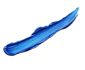 Fototapeta premium Stunning Blue Paint Stroke Abstract Art , isolated on white background png
