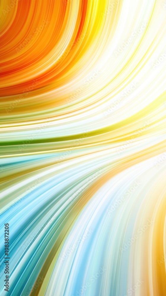 Aufkleber Dynamic Abstract Background With Vibrant Colors and Flowing Lines Suitable for Digital Projects