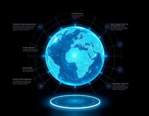 background with globe