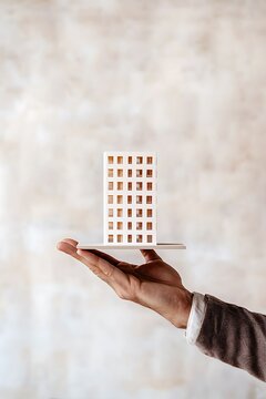 Model Building in Hand for Architectural Design Concept